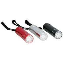 Gekleurde Aluminium Zaklamp - 9Led><noscript><img width=