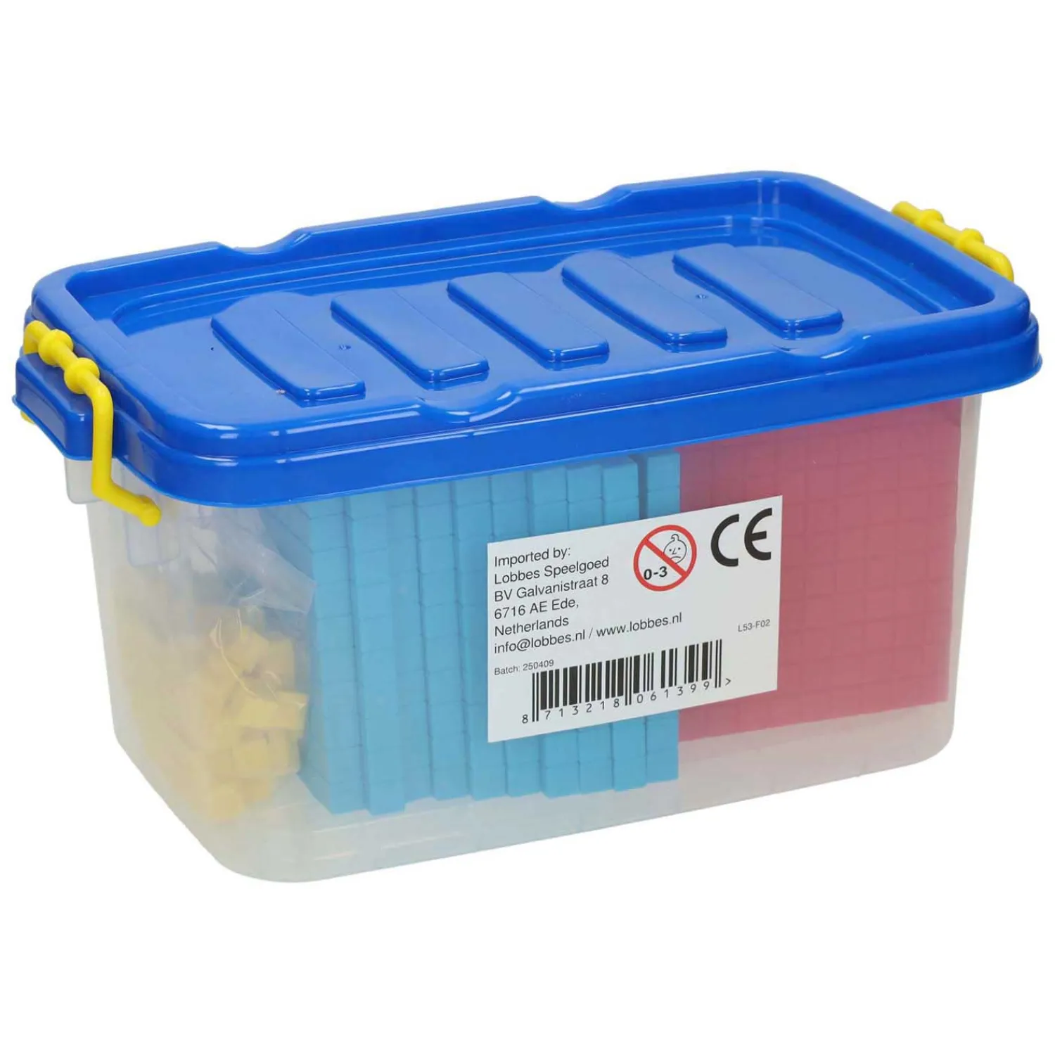 Gekleurde Blokjes met Opbergdoos - 121dlg-