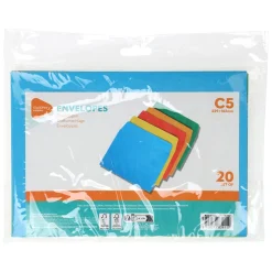 Gekleurde Enveloppen C5, 20st.> Clearance