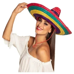 Gekleurde Sombrero Puebla, 49cm-Boland Clearance