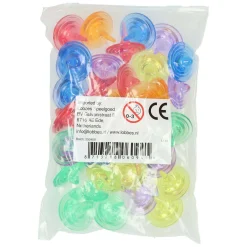 Gekleurde Transparante Tolletjes - 26st. Sale