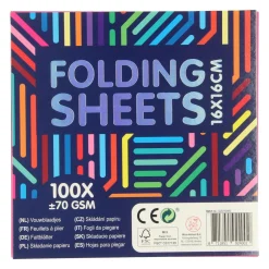 Wins Holland Gekleurde Vouwblaadjes 16x16cm, 100st. Outlet