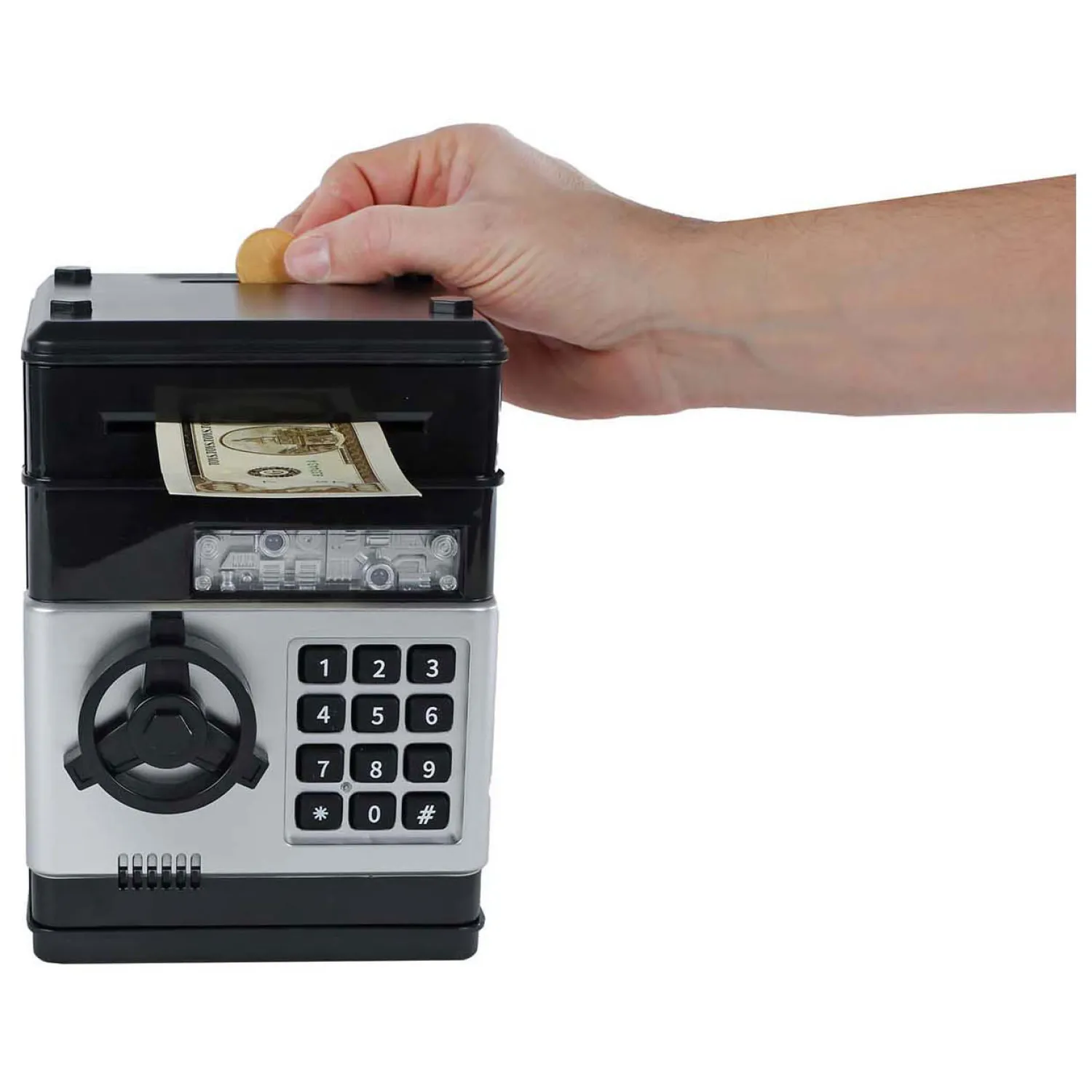 Geldkluis met Geheime Code Zwart, 19,5cm> Online