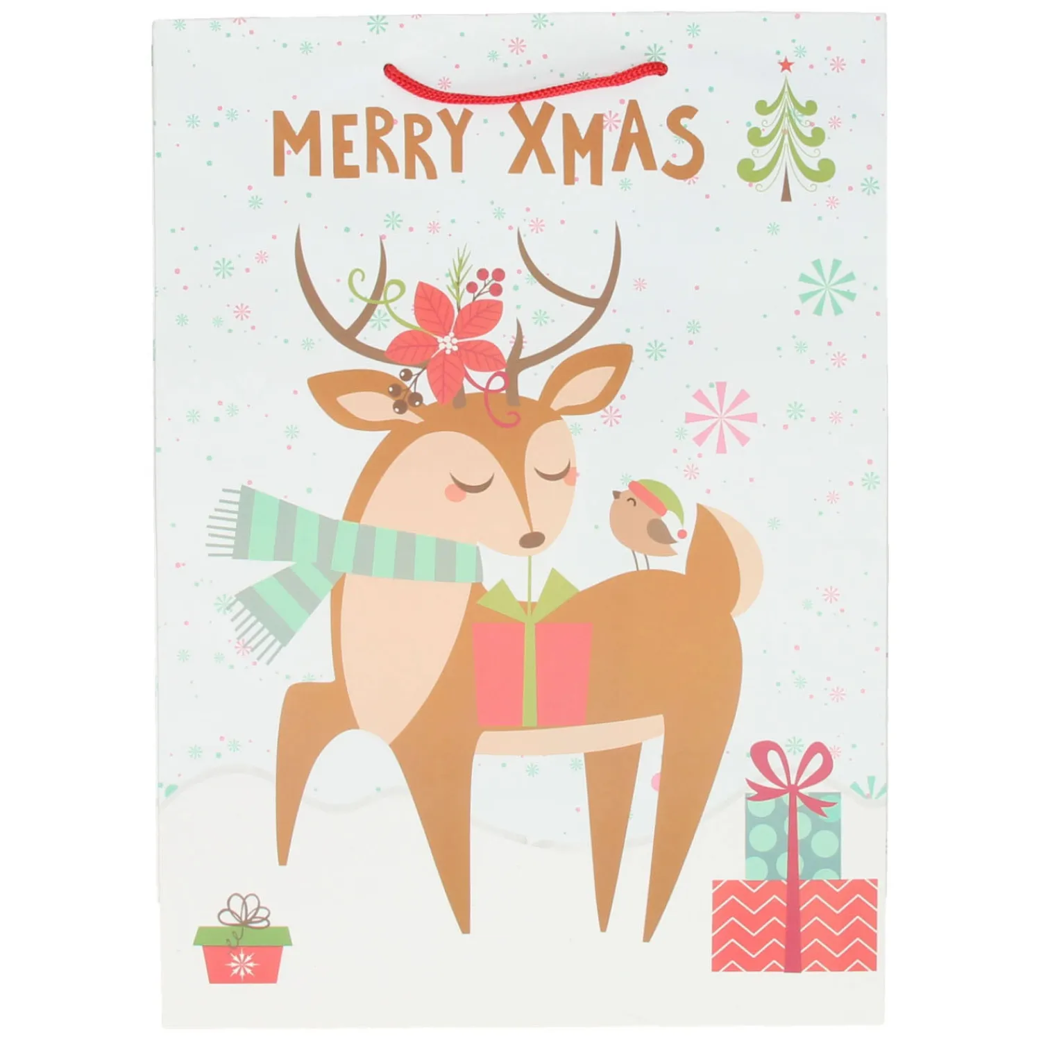 Geschenktas Kerst, 34cm Discount