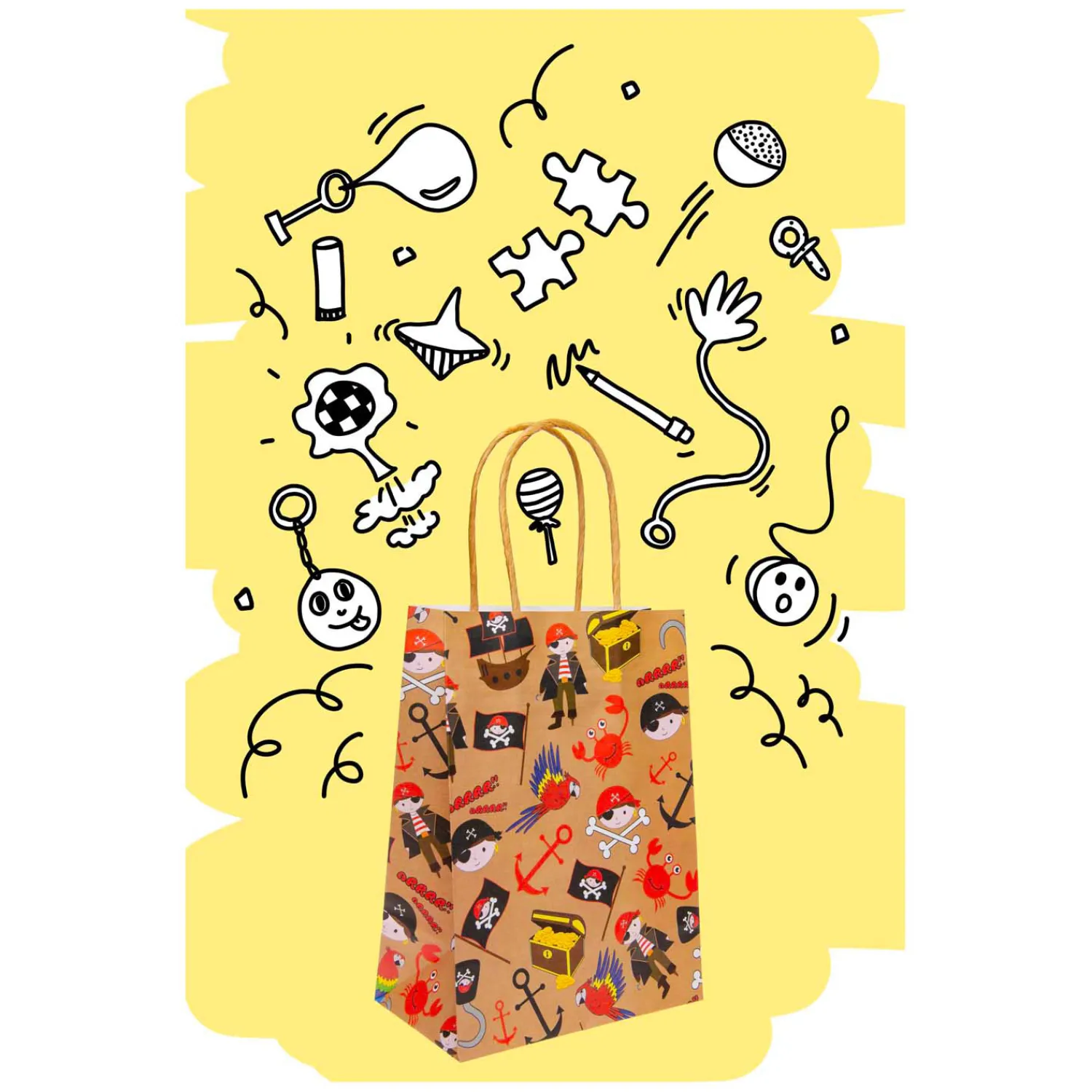 Geschenktasje Piraat>Duckiez Online