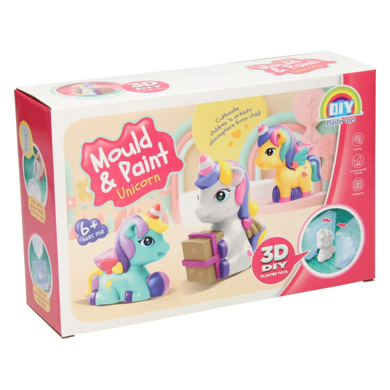 Gieten & Schilderen Eenhoorn 3D-