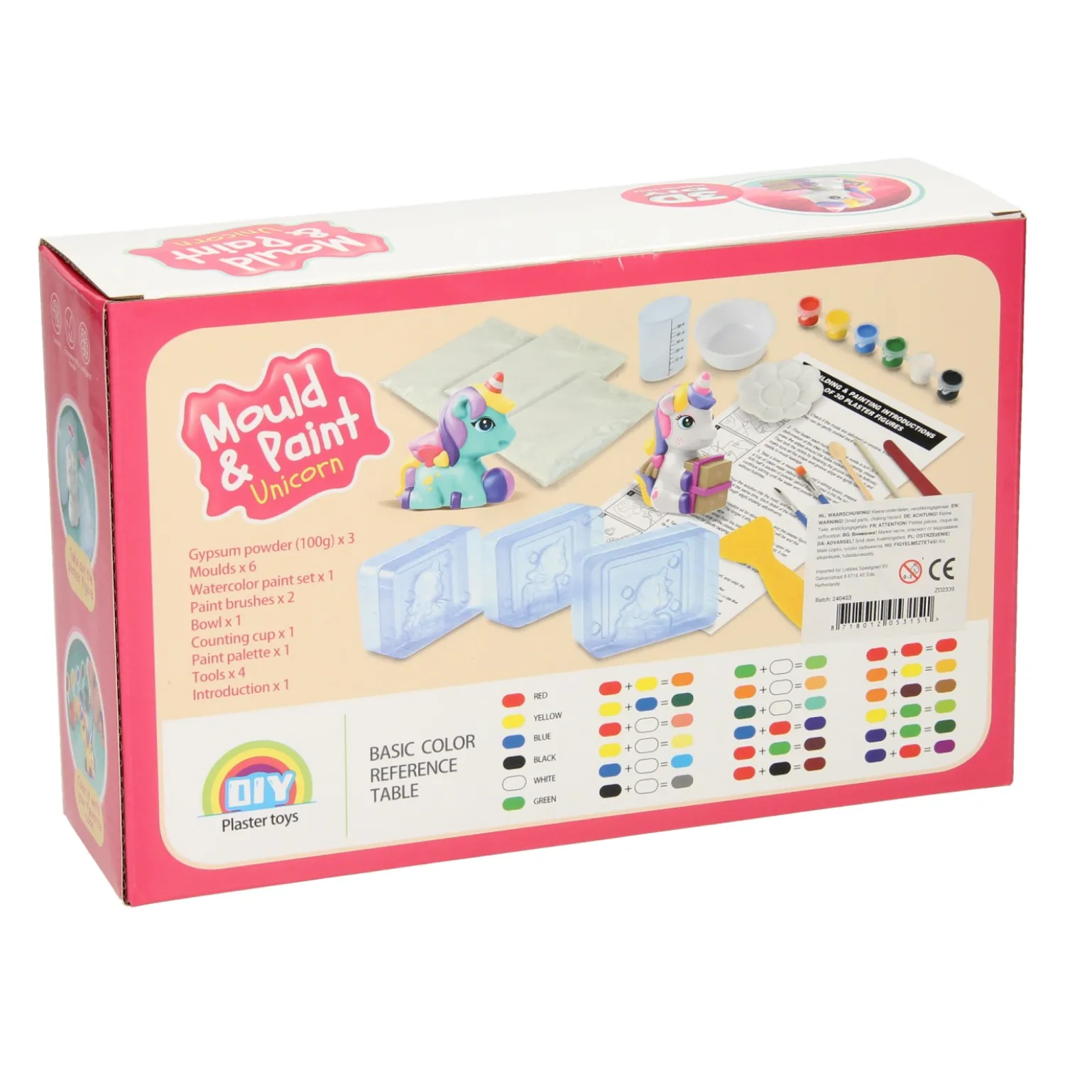 Gieten & Schilderen Eenhoorn 3D-