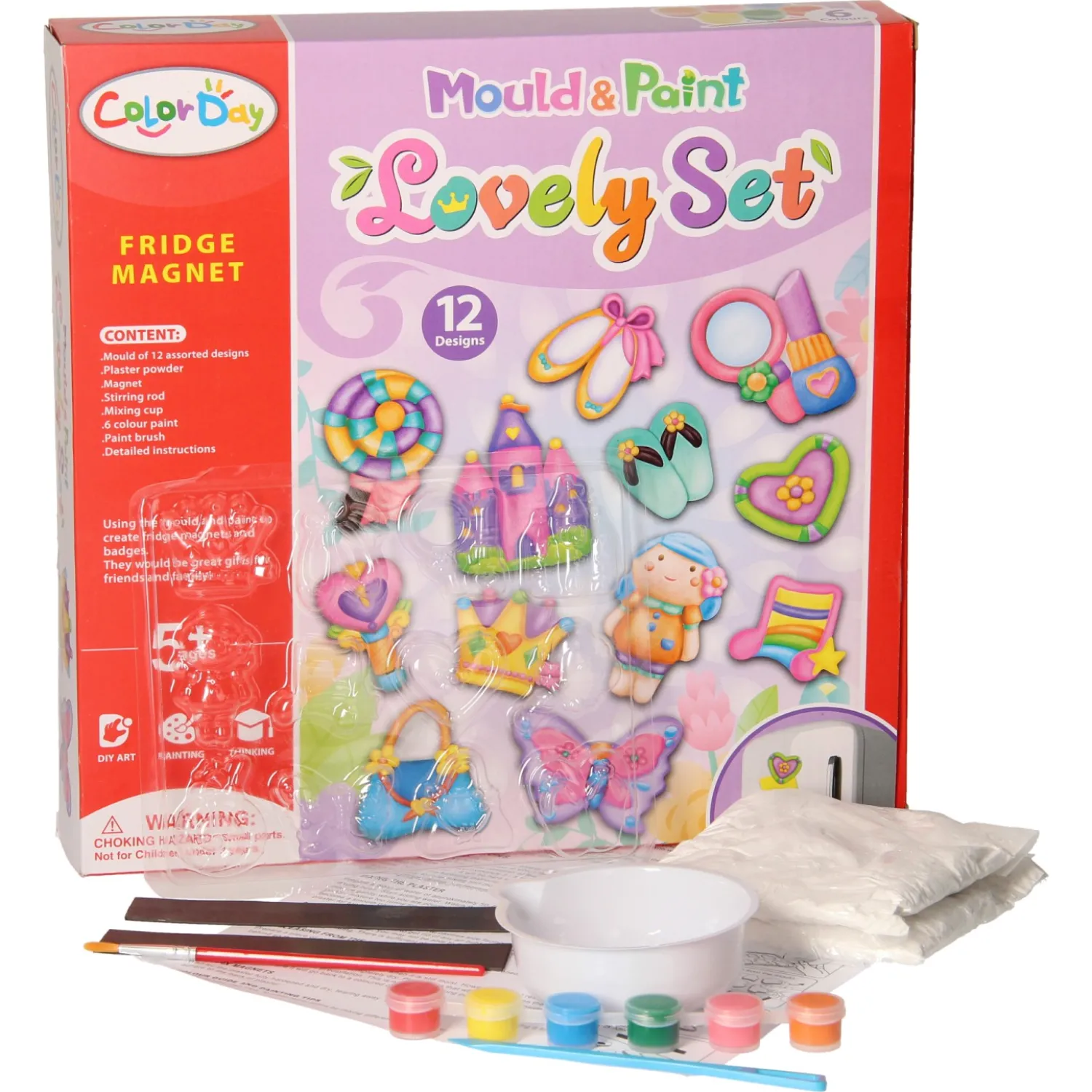 Gips Gieten Magneten - 12 Designs> New