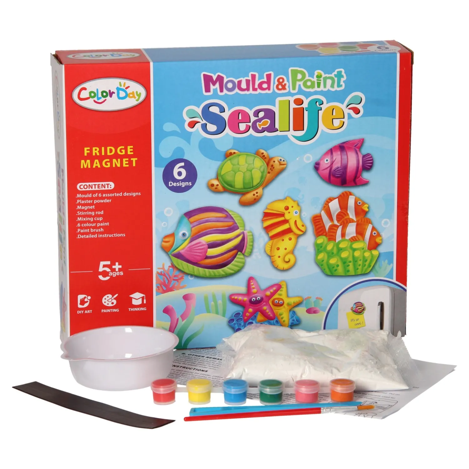 Gips Gieten Magneten - Onderwaterwereld-