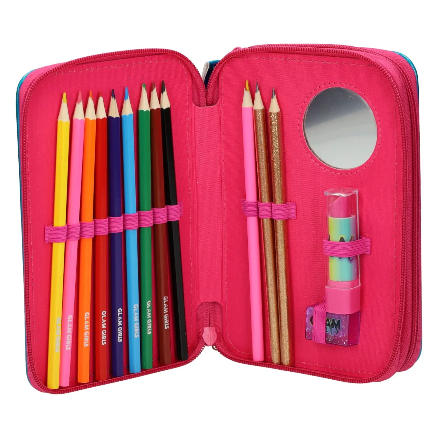 Glam Girls Gevulde Etui Blauw, 20cm Clearance