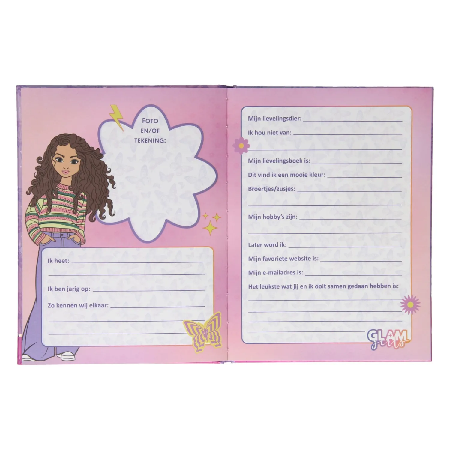Glam Girls Vriendenboekje Hot