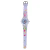 Glamour Analoog Horloge met Licht Zeemeermin - Paars> Discount