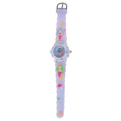 Glamour Analoog Horloge met Licht Zeemeermin - Paars> Discount