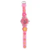 Glamour Analoog Horloge met Licht Bloemen - Licht Roze- Hot