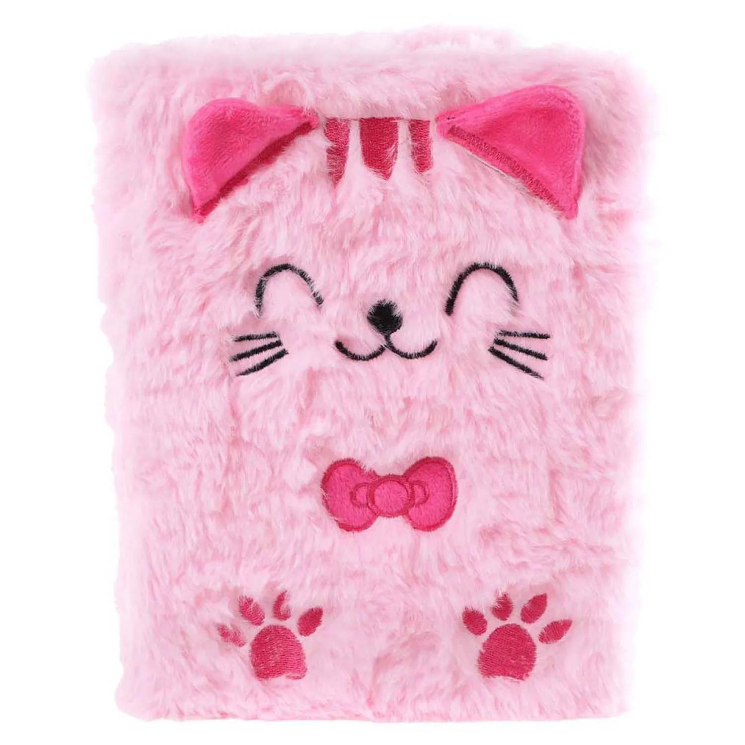 Glamour Fluffy Kat Notitieboek A5 Roze - 80pag. Outlet
