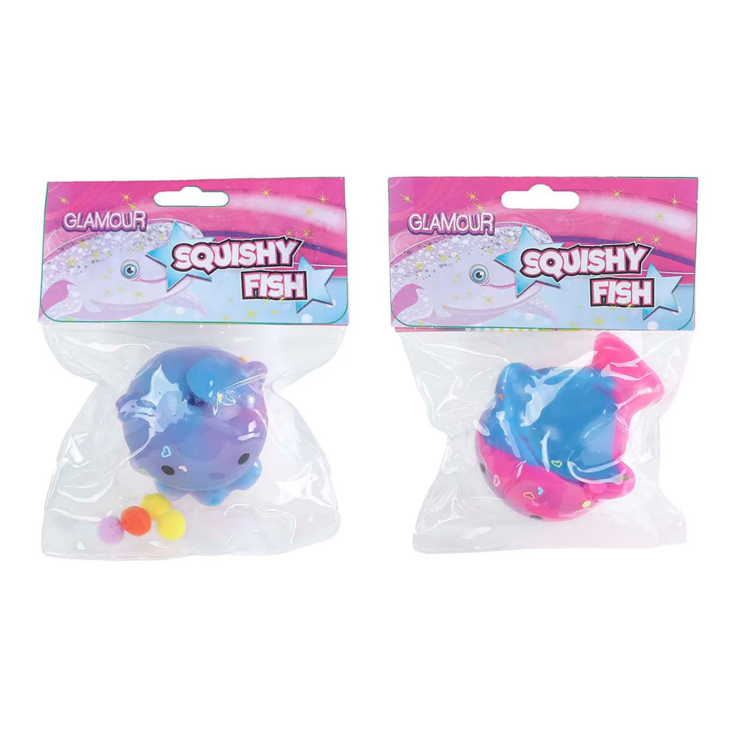 Glamour Squishy Walvisje met Glitters- Clearance