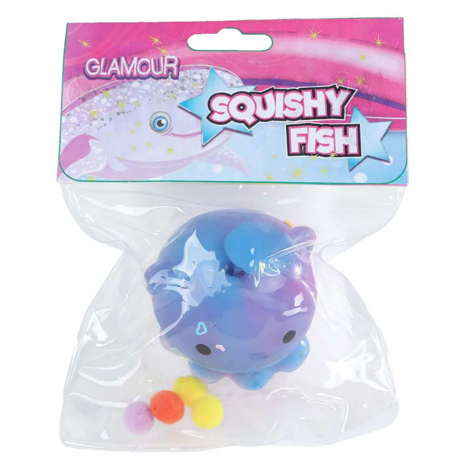 Glamour Squishy Walvisje met Glitters- Clearance