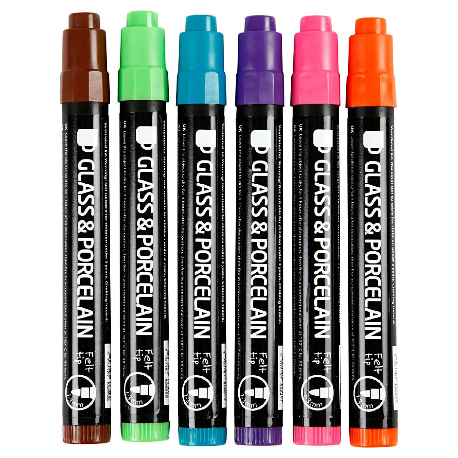 Glas- En Porseleinstiften Extra Kleuren, 6st.-Creativ Company Online