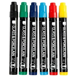 Creativ Company Glas- en Porseleinstiften, 6st. New