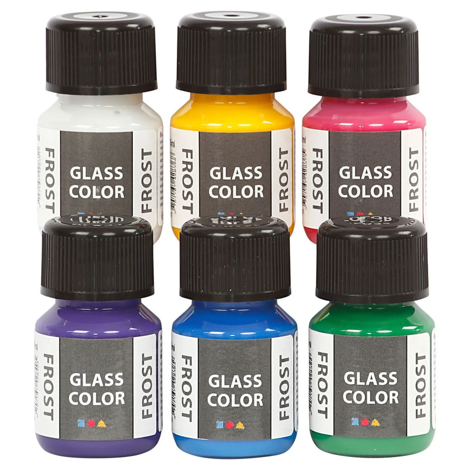 Glass Color Frost Glasverf Kleur, 6x30ml>Creativ Company Hot
