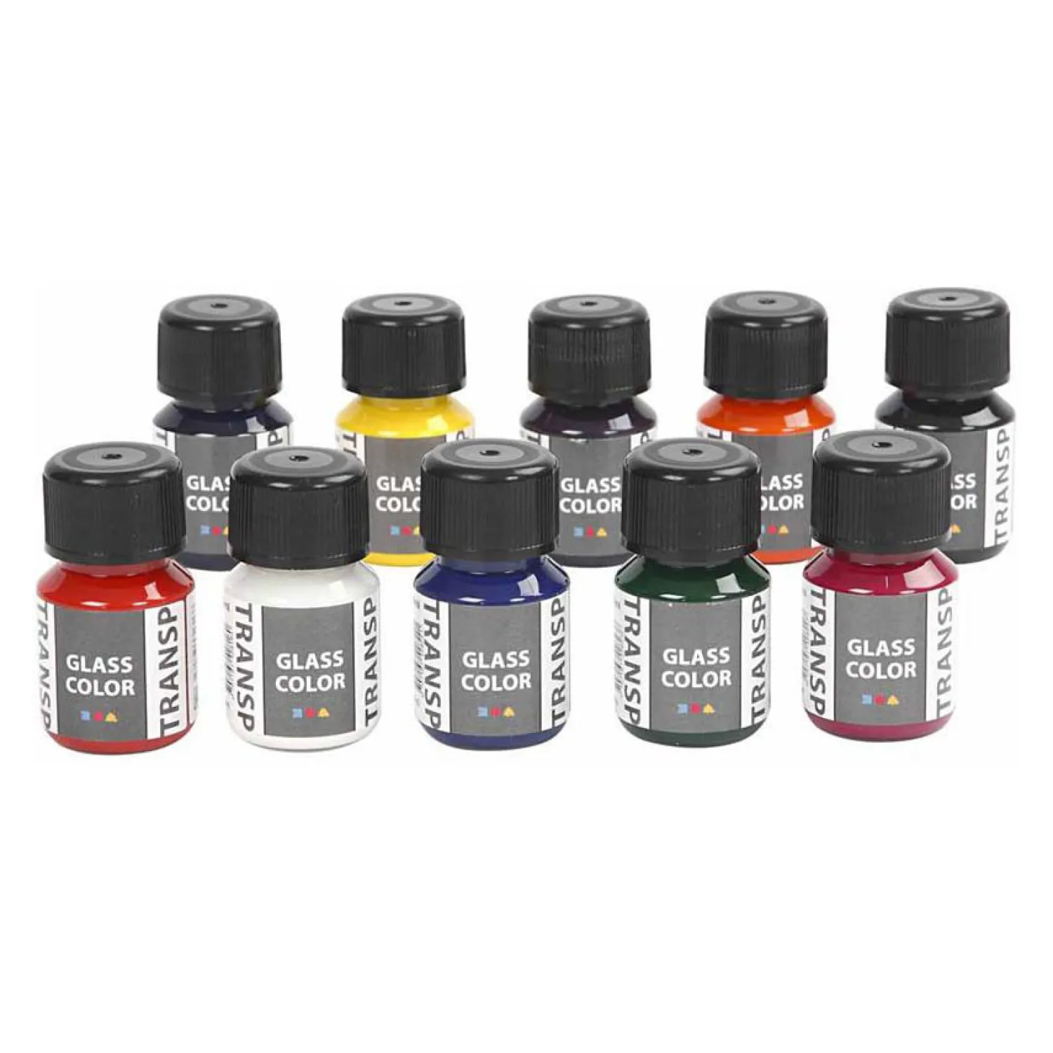 Creativ Company Glass Color Transparant Glasverf Kleur, 10x30ml New