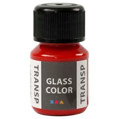 Glass Color Transparante Verf - Rood, 30ml-Creativ Company