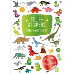 Glitter Foliestickers - Dinosaurussen-Standaard Uitgeverij New