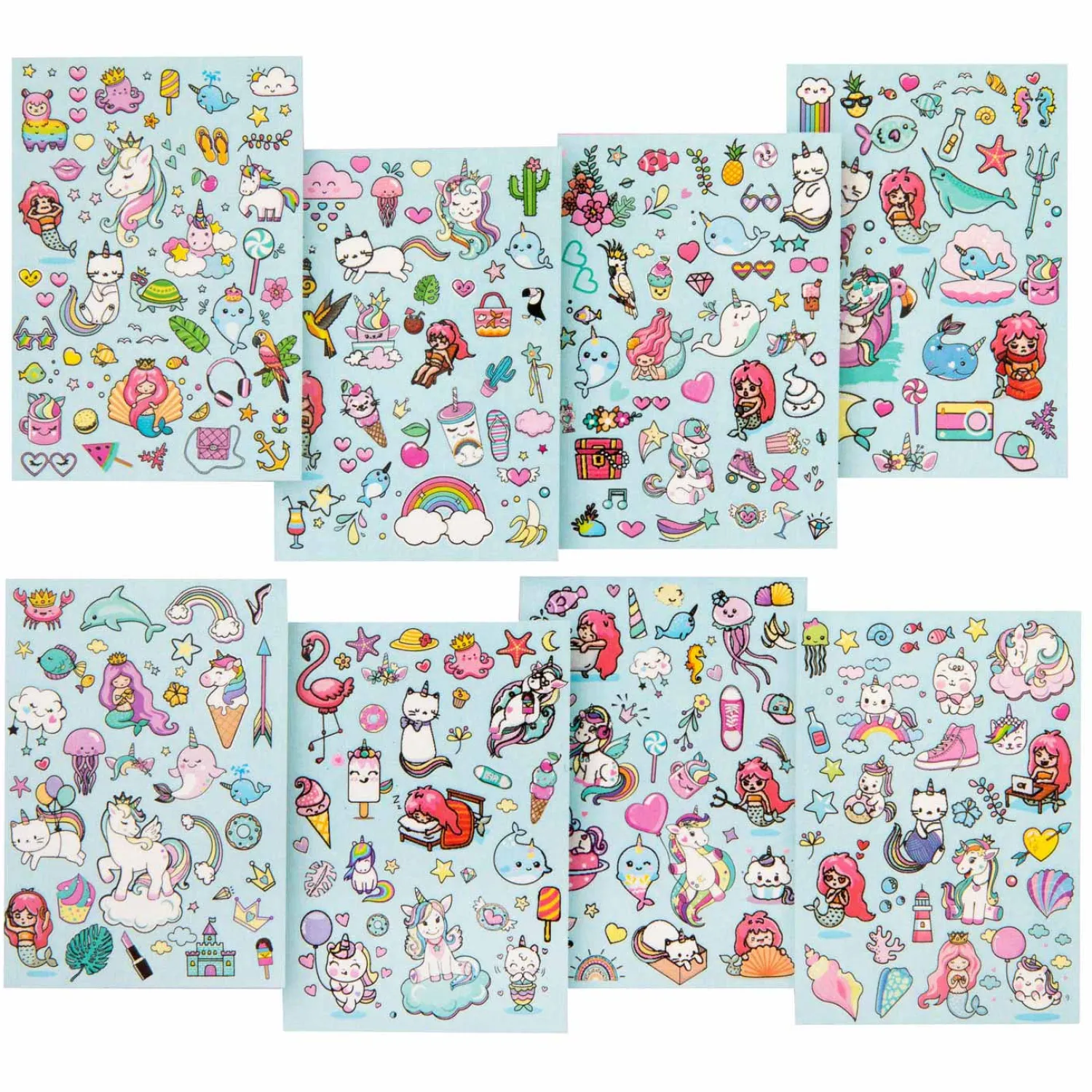 Glitter Stickerboek A5 - Blauw-Creative Craft Group Online