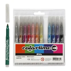 Glitterstiften,  12st.>Creativ Company Sale