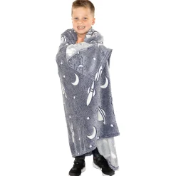 Glow in the Dark Deken Space, 100x150cm><noscript><img width=