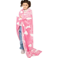 Glow in the Dark Deken Unicorn, 100x150cm-