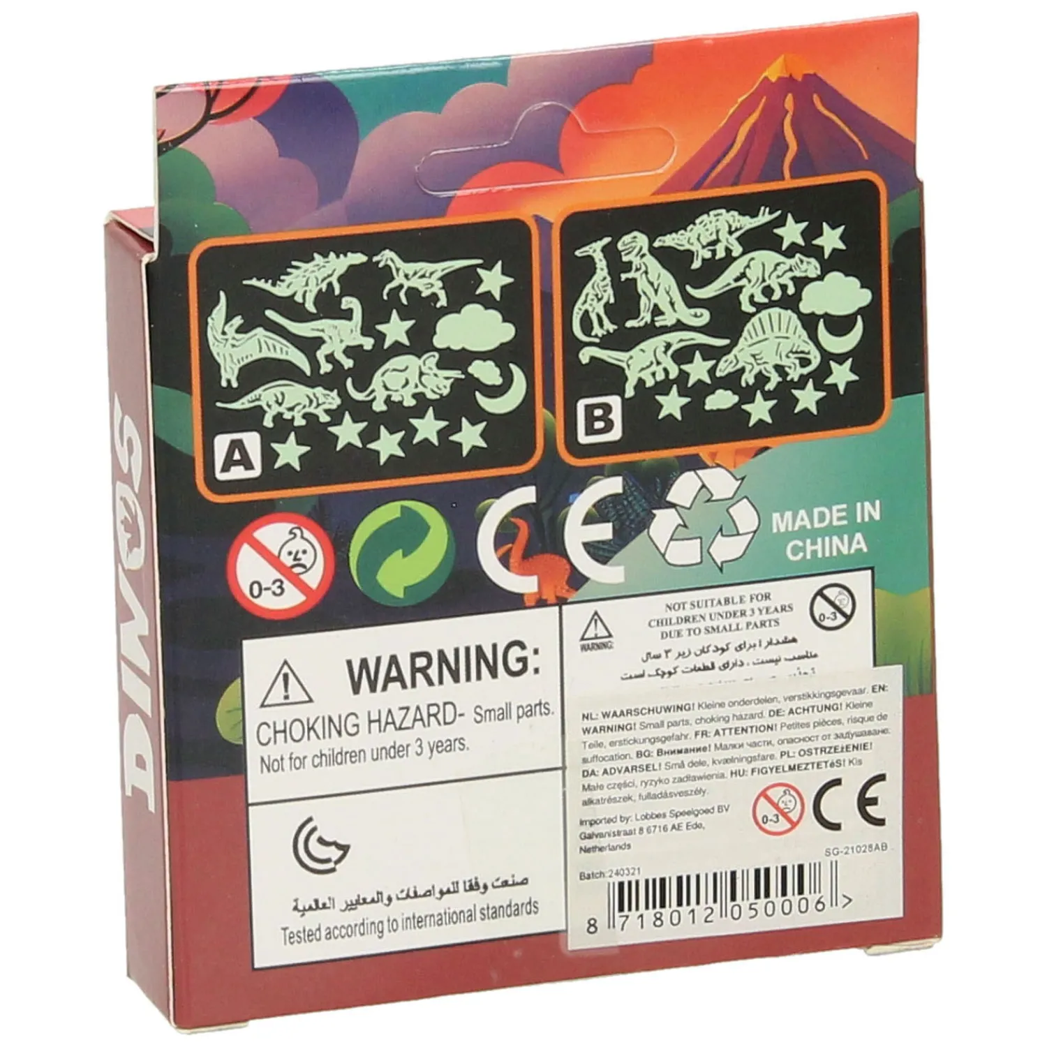 Glow in the Dark Dino's, 16dlg.> Online