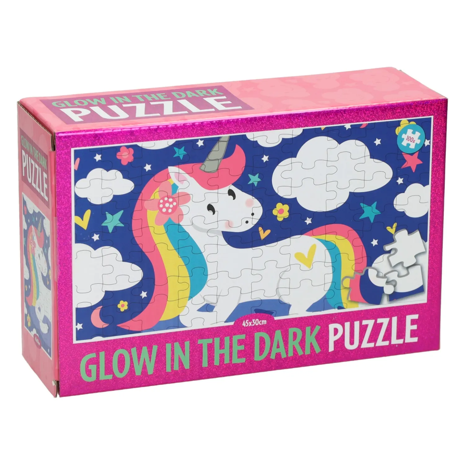 Glow in the Dark Puzzel Unicorn, 100st.>Wins Holland