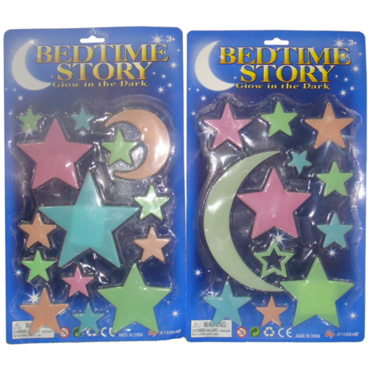 Glow in the Dark Set Kleur Maan en Sterren Discount