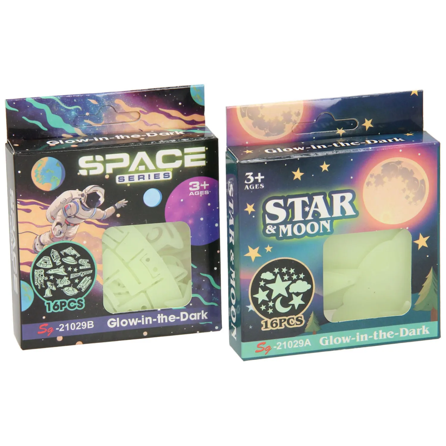 Glow in the Dark Set Ruimte, 16dlg.> Best