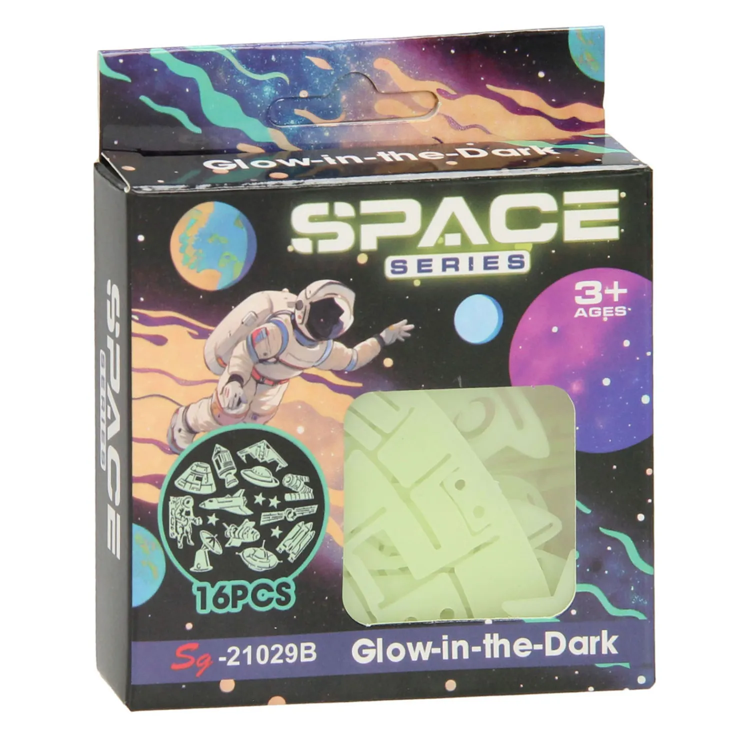 Glow in the Dark Set Ruimte, 16dlg.> Best