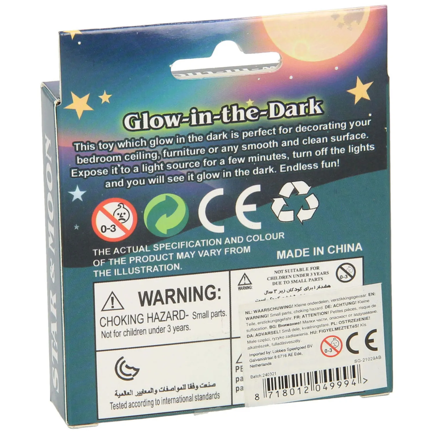 Glow in the Dark Set Ruimte, 16dlg.> Best