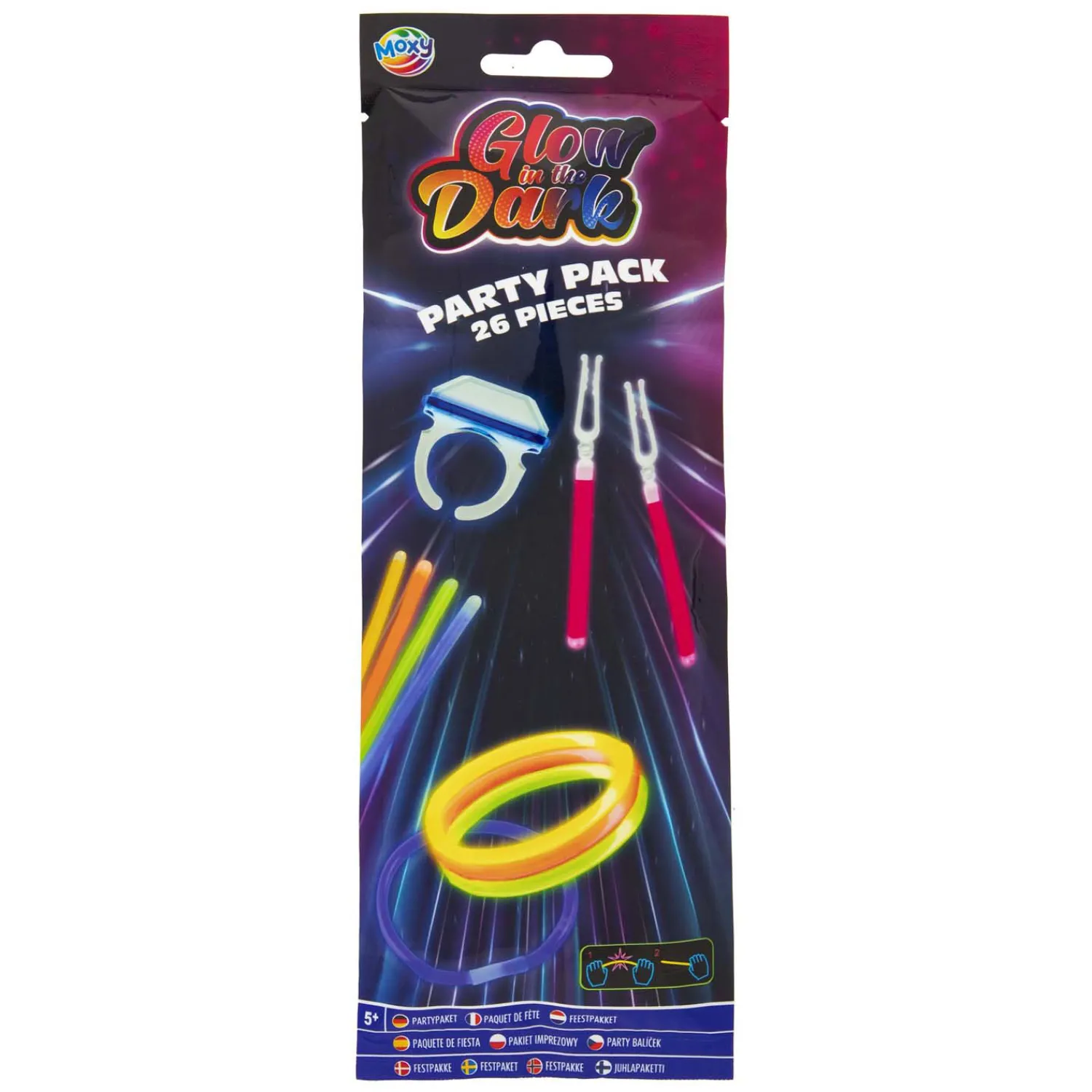 Creative Craft Group Glow in The Dark Sticks Party Pack, 30dlg. Clearance