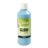 Glow in the Dark Verf - Lichtblauw, 250ml-Creativ Company Clearance
