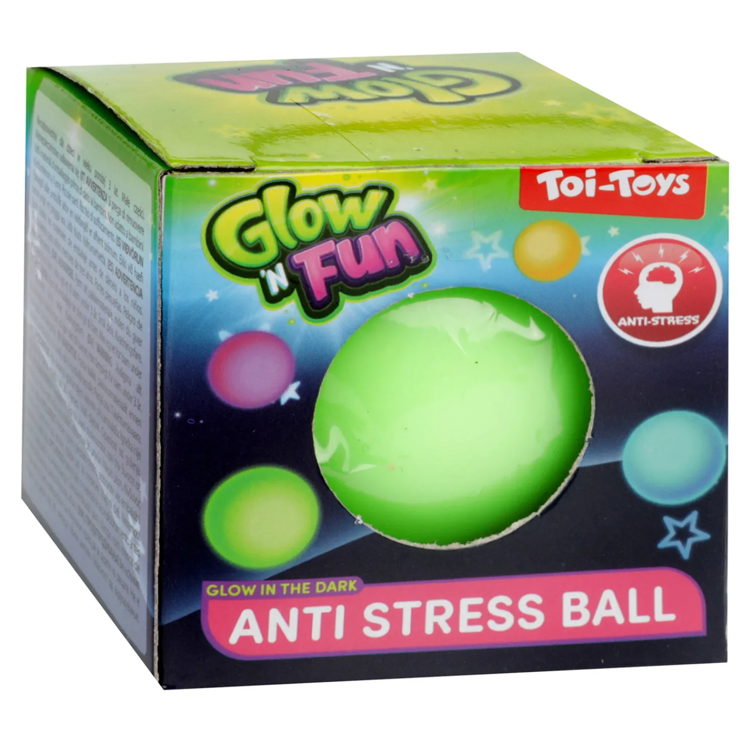 Glow N Fun Anti Stressbal Glow in the Dark-Toi-Toys Clearance