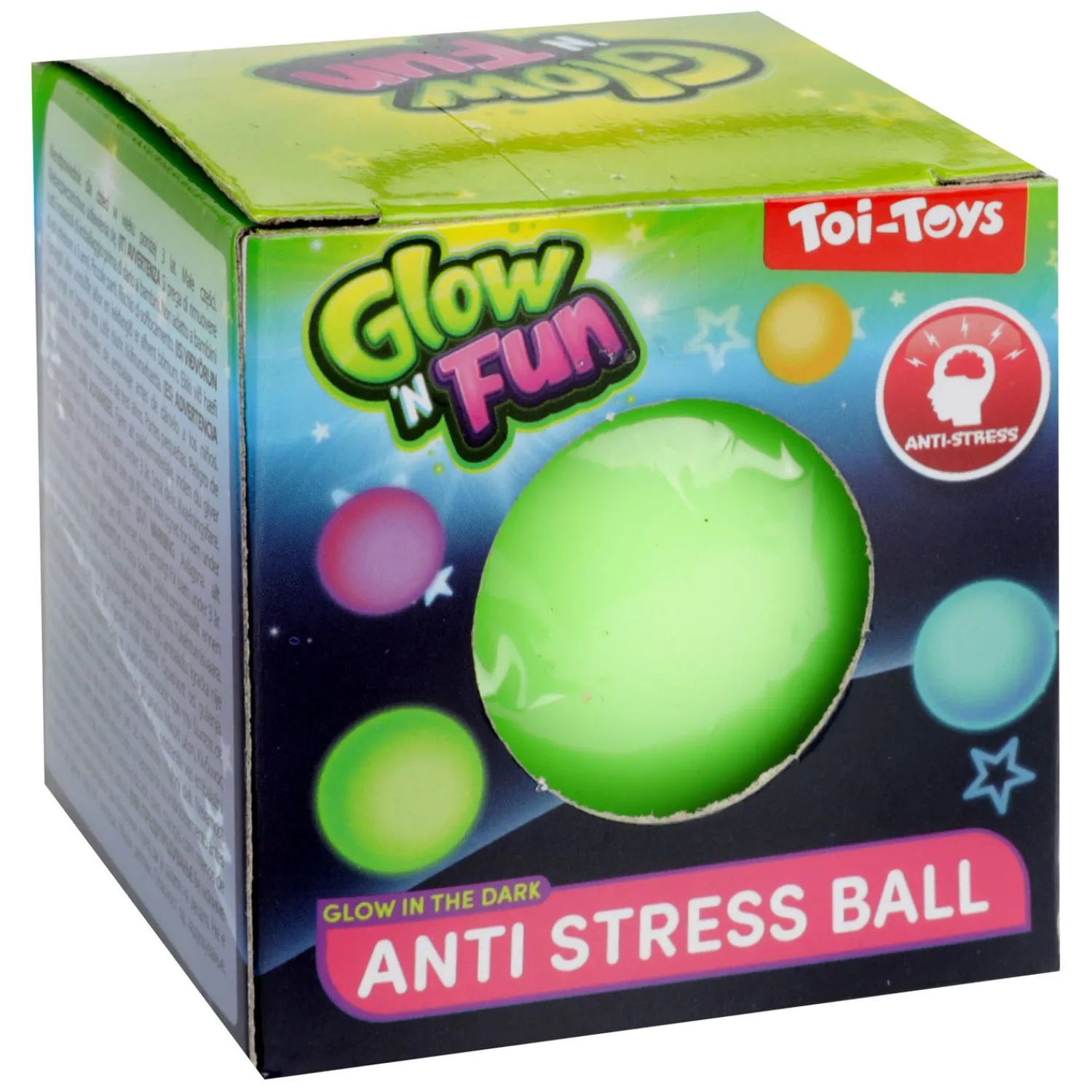 Glow N Fun Anti Stressbal Glow in the Dark-Toi-Toys Clearance