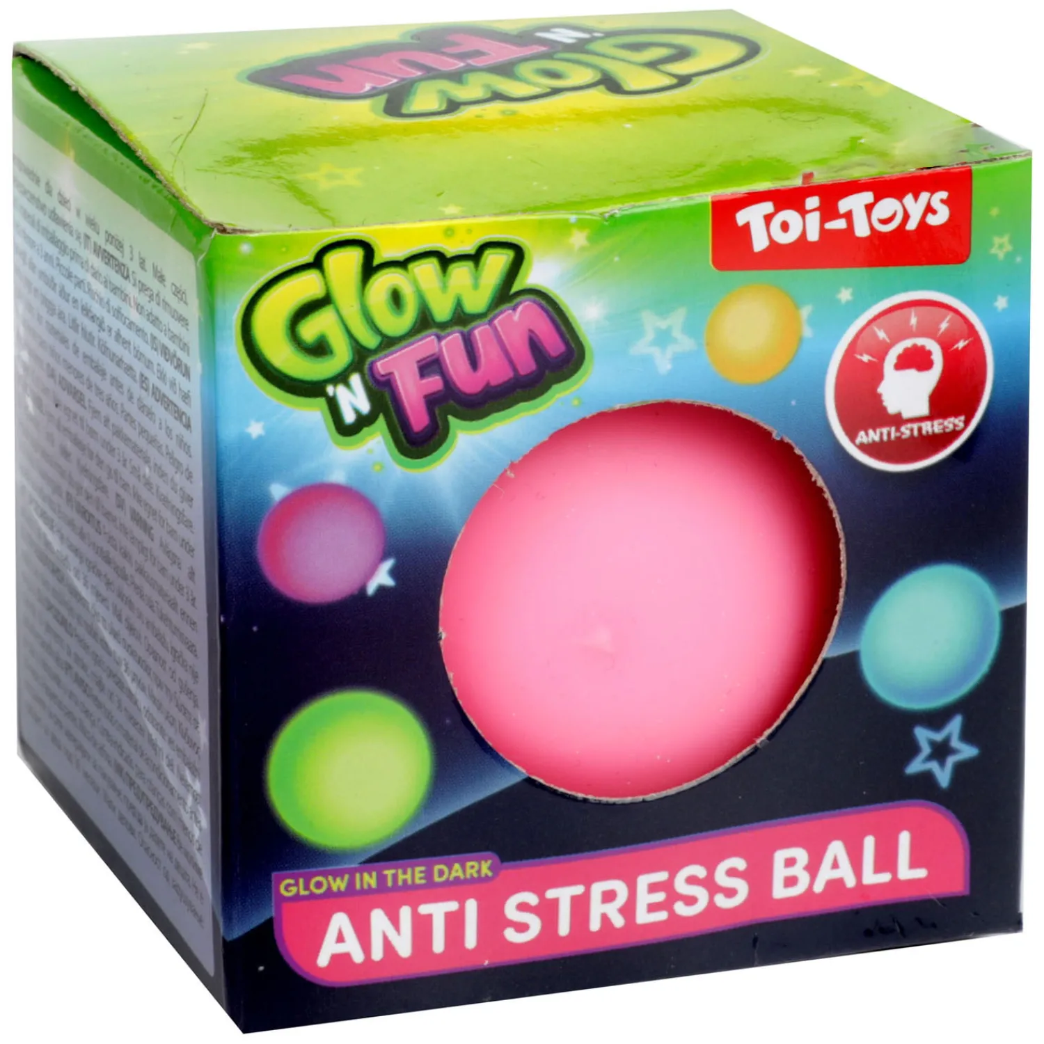 Glow N Fun Anti Stressbal Glow in the Dark-Toi-Toys Clearance