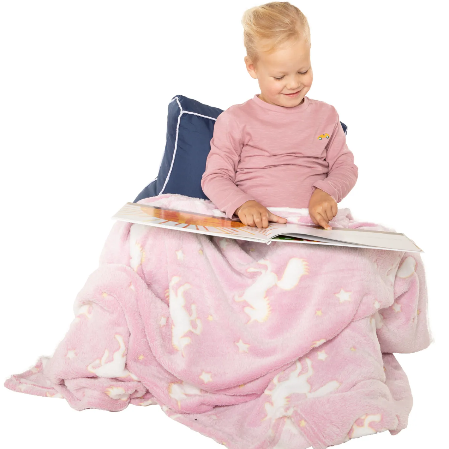 Glow N fun Glow in the Dark Deken Eenhoorn, 130x150cm-Toi-Toys Hot