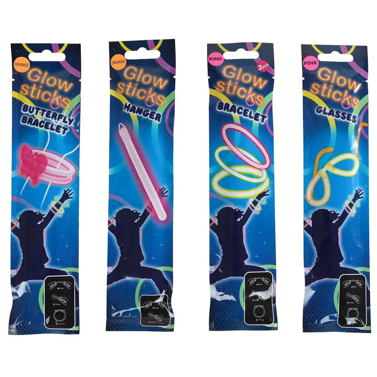 Glow Sticks Armband - Brilletje of Staaf>