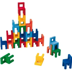 Balans- en Stapelspel met Houten Stoelen-Goki Hot