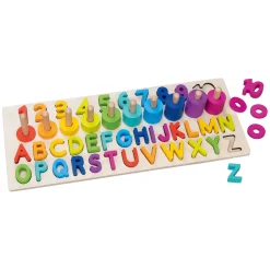 Goki Houten Alfanumerieke Puzzel, 91dlg. Discount