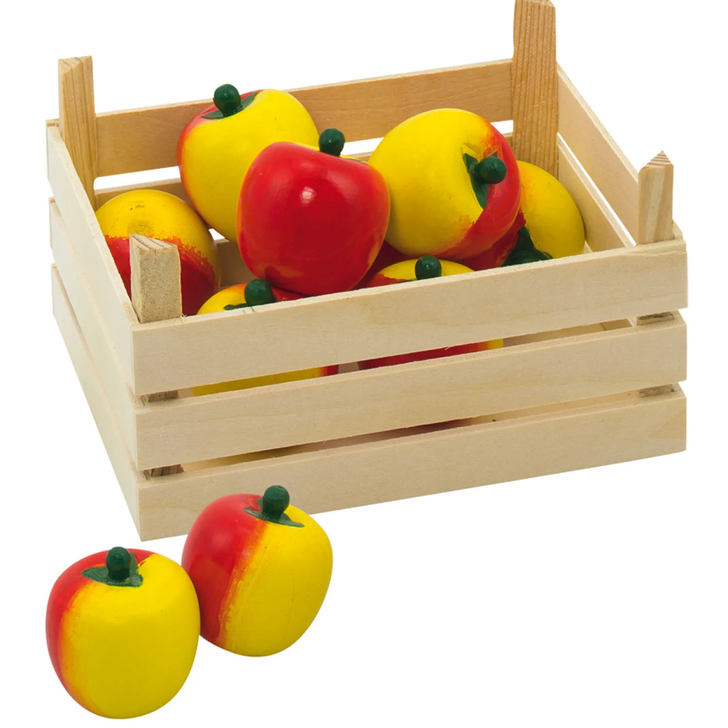 Houten Appels in Kist, 10dlg.-Goki