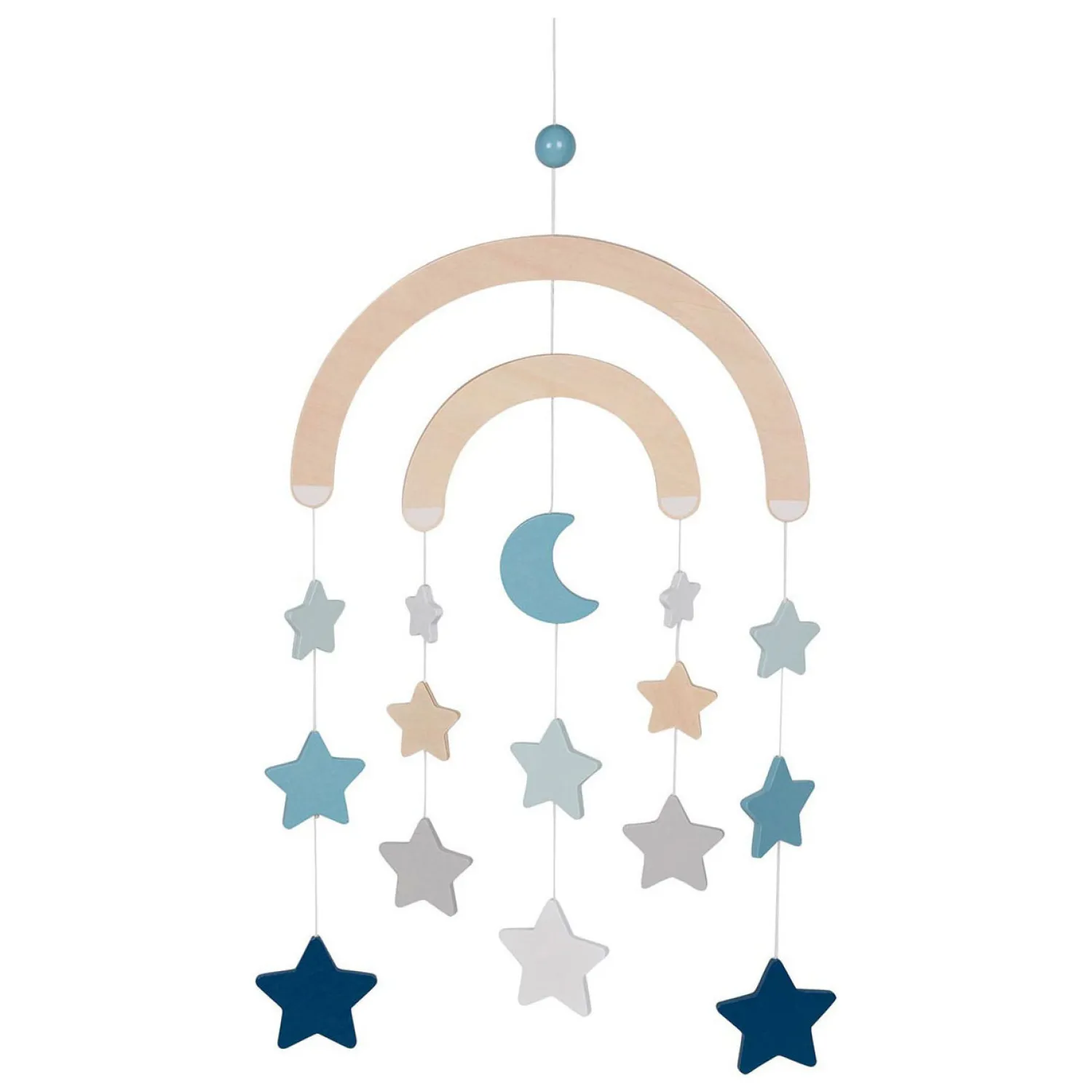 Houten Baby Mobiel Sterrenhemel Hemelsblauw>Goki Online