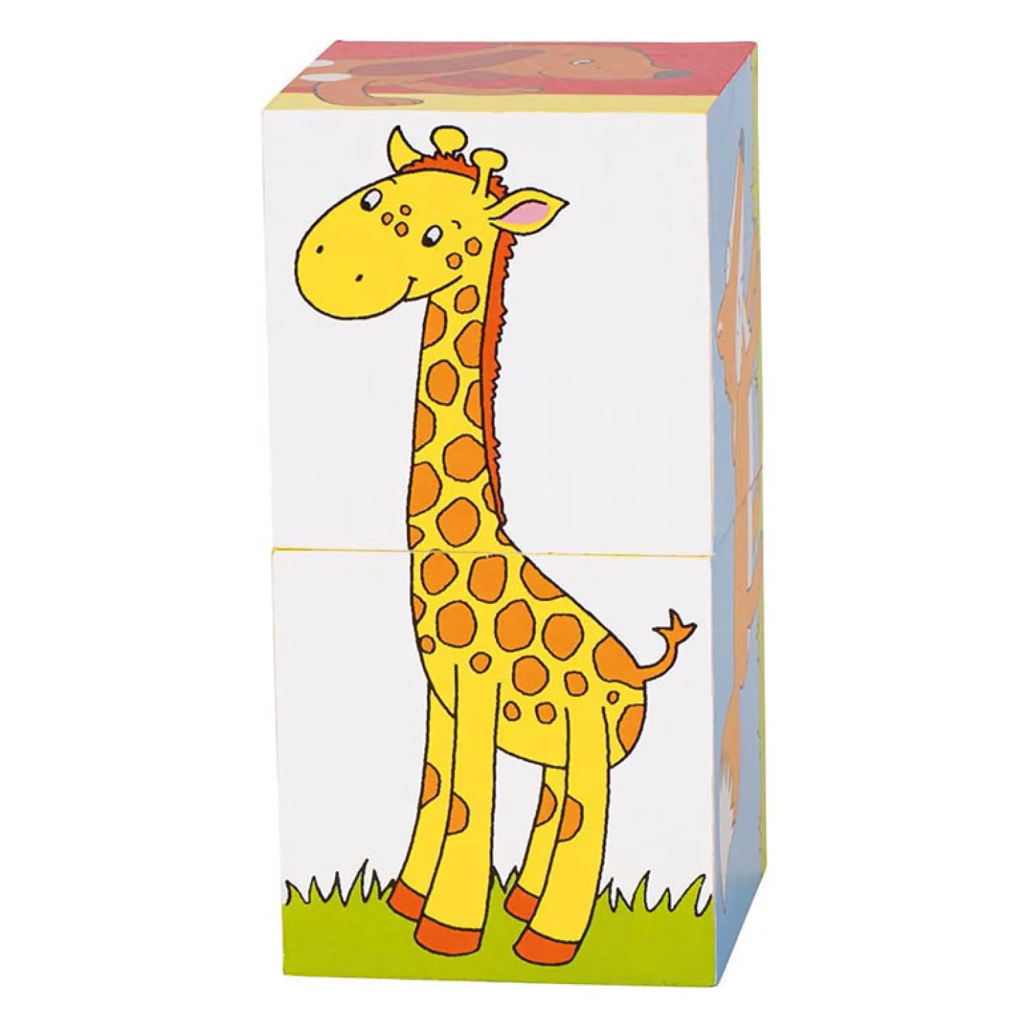 Goki Houten Blokpuzzel Dieren, 2st. Discount