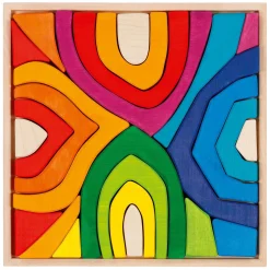 Houten Bouwstenen Vier Seizoenen, 25dlg.>Goki